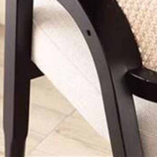 Traditional Vintage Square Upholstered Solid Wood Rattan Linen Dining Chair Backrest Armrest For Dining Room - Image 8