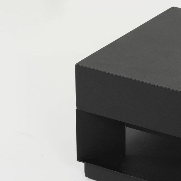 Modern Minimalist Square Geometric Stainless Steel LED Outdoor Waterproof Pillar Light Landscape Light For Garden - Image 5