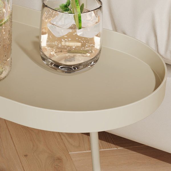 Modern Minimalist Long Oval Iron Removable End Table 2-Tier For Living Room - Image 5