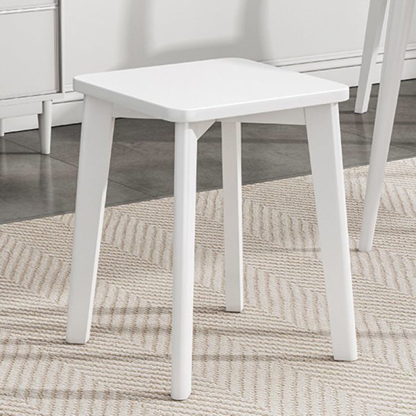 Traditional Chinese Solid Wood Square Stackable Low Stool Backless For Living Room - Image 15