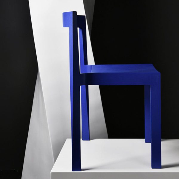 Modern Minimalist Rectangular Wood Chair Backrest Armless For Living Room - Image 13