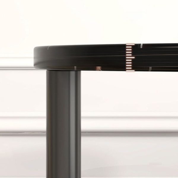 Modern Minimalist Oval Round Plate Iron End Table 3-Tier For Living Room - Image 8