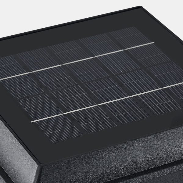 Modern Minimalist Square Cylinder Solar Waterproof ABS PC LED Outdoor Light For Garden - Image 6