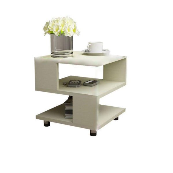 Contemporary Creative Square Cube Plate Side Table 3-Tier For Bedside - Image 13