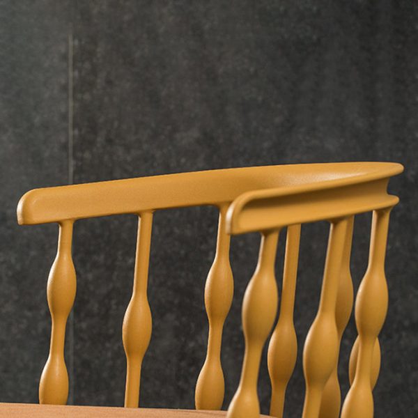 Contemporary Creative Square Vertical Strip PP Plastic Beechwood Dining Chair Backrest For Dining Room - Image 5