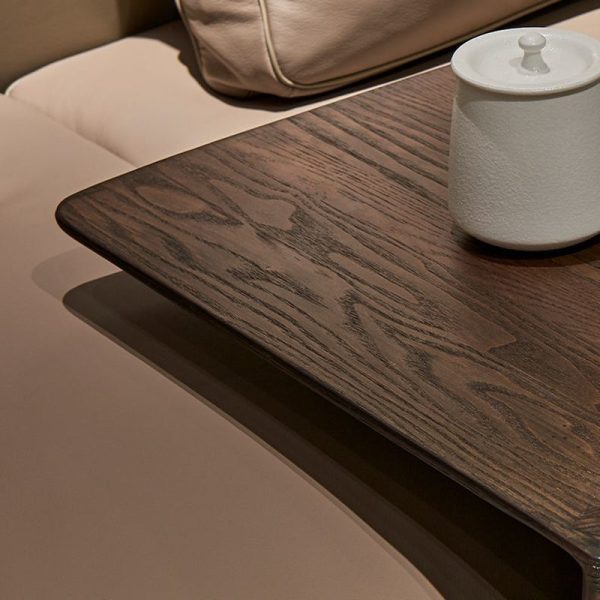 Modern Minimalist Rectangular Shaped Wood End Table For Living Room - Image 5