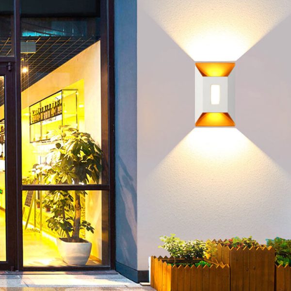 Modern Aluminum Lens Outdoor Waterproof Patio LED Wall Sconce Lamp - Image 8