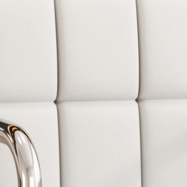 Modern Simplicity Leather Steel SGS Sponge Square Lattice Desk Chair Backrest Swivel Adjustable For Home Office - Image 7