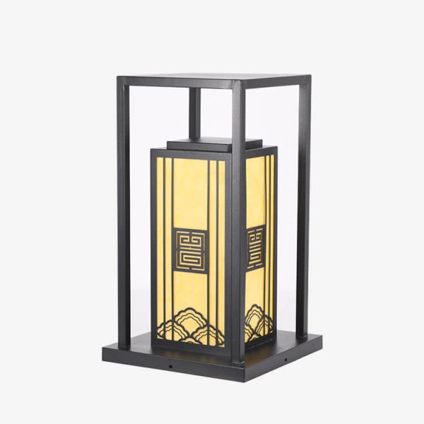 Modern Chinese Imitation Marble Square Column 1-Light  Waterproof Lawn Landscape Light - Image 5