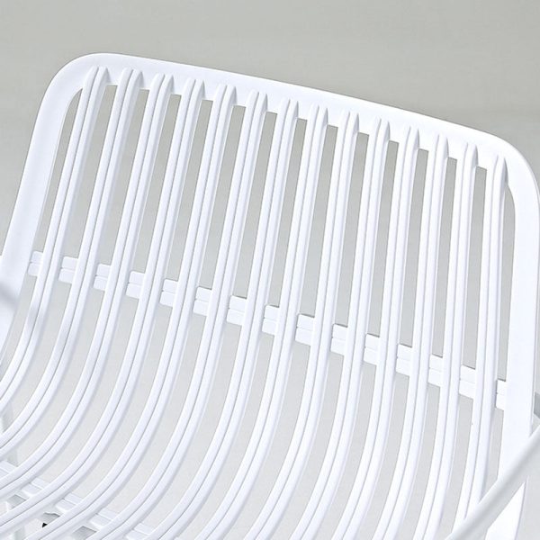 Contemporary Nordic Rectangular Steel Chair Backrest Armrest For Living Room - Image 5