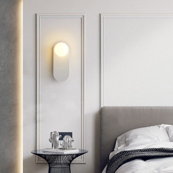 Nordic Minimalist Glass Ring Base 1-Light Wall Sconce Lamp - Image 6
