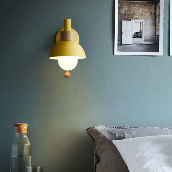 Nordic Macaron Globe 1-Light Wall Sconce Lamp - Image 20