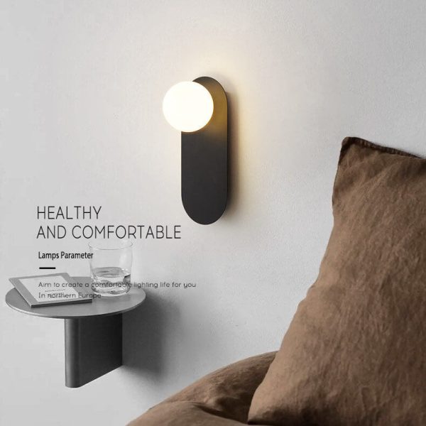 Nordic Minimalist Glass Ring Base 1-Light Wall Sconce Lamp - Image 14