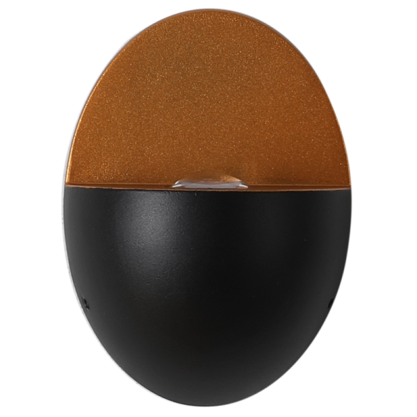Modern Minimalist Oval Shape Aluminum Outdoor Waterproof LED Wall Sconce Lamp - Image 9