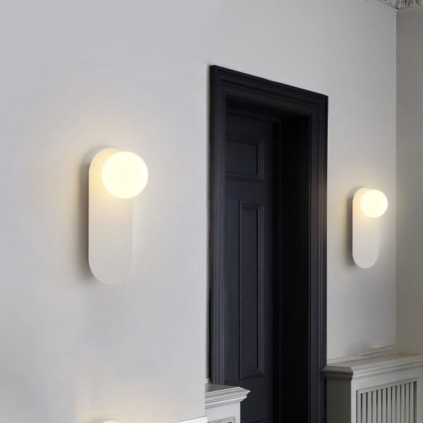 Nordic Minimalist Glass Ring Base 1-Light Wall Sconce Lamp - Image 5