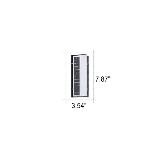 Modern Long Acrylic Solar LED Waterproof Outdoor Garden Wall Light - Image 11