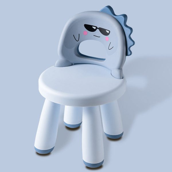 Contemporary Creative Childlike Dinosaur Plastic Round Footstool Backrest For Living Room - Image 18