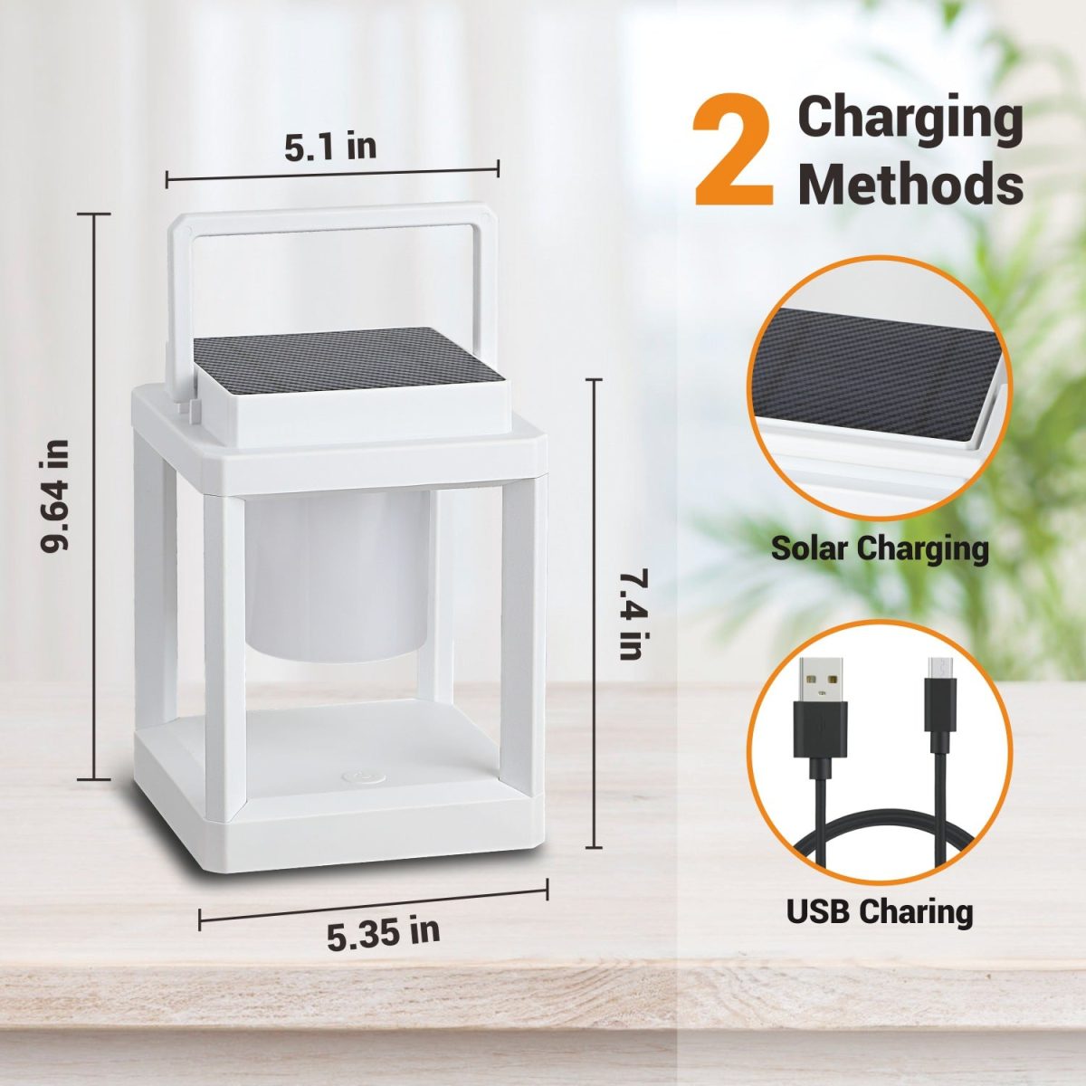 Modern Minimalist Waterproof Solar Square PC ABS LED Portable Outdoor Light For Garden - Image 4