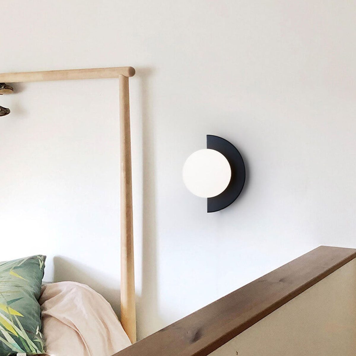 Modern Minimalist Glass Spherical Colorful Semicircle Design 1-Light Wall Sconce Lamp - Image 21