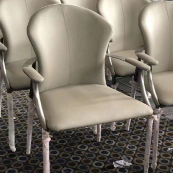 Modern Simplicity Microfiber Leather Stainless Steel Sponge Square Wraparound Dining Chair Backrest Armrest For Dining Room - Image 19