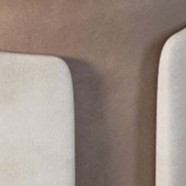 Modern Minimalist Leather Wood Sponge Round Cylinder Footstool Backrest Armless For Entryways - Image 5