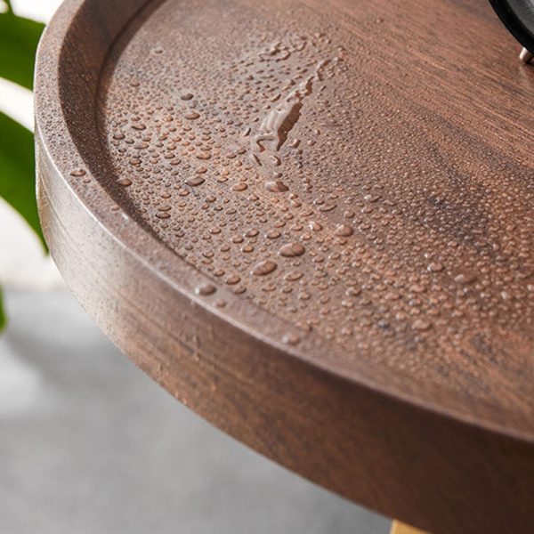 Modern Simplicity Round MDF Iron End Table Movable For Living Room - Image 7