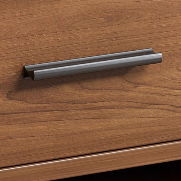 Traditional Chinese Rectangular Tabletop Density Board Nightstand 1/2-Drawer For Bedroom - Image 5