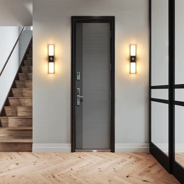 Modern Simple Rectangular Aluminum PC Induction Outdoor Waterproof LED Wall Sconce Lamp - Image 14