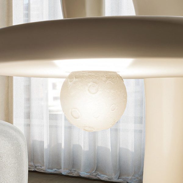 Contemporary Creative Dolphin Round Square Marble Fiberglass End Table 1-Tray For Living Room - Image 5