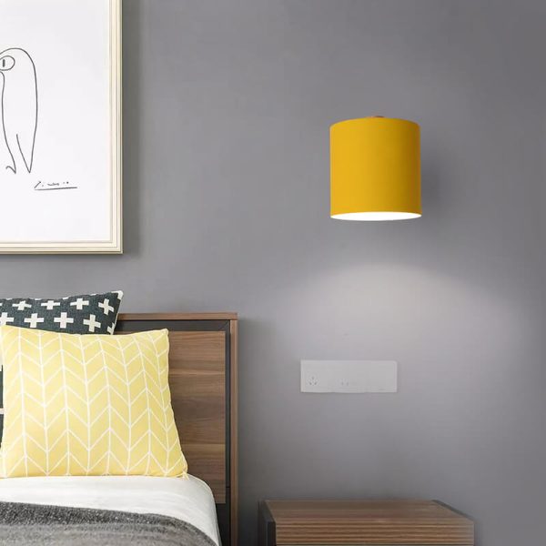 Nordic Macaron Cylinder Rotatable 1-Light Wall Sconce Lamps - Image 2