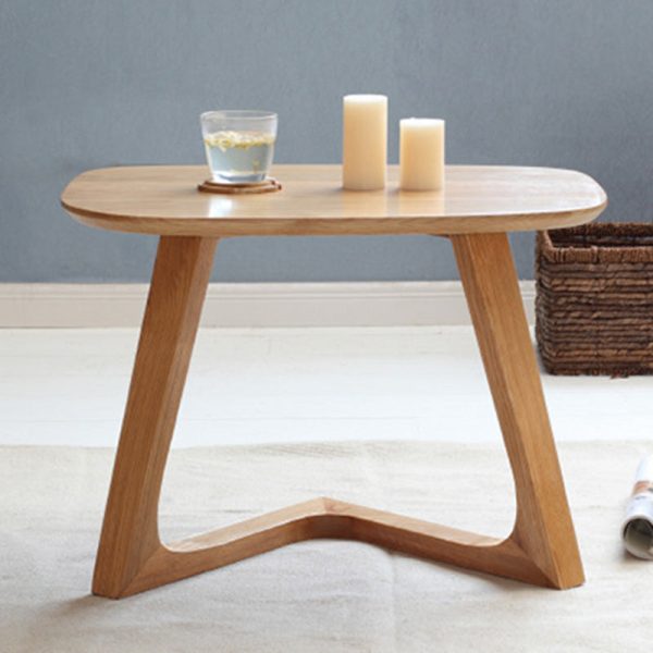 Traditional Vintage Wood V-Shape Base End Table For Living Room - Image 15