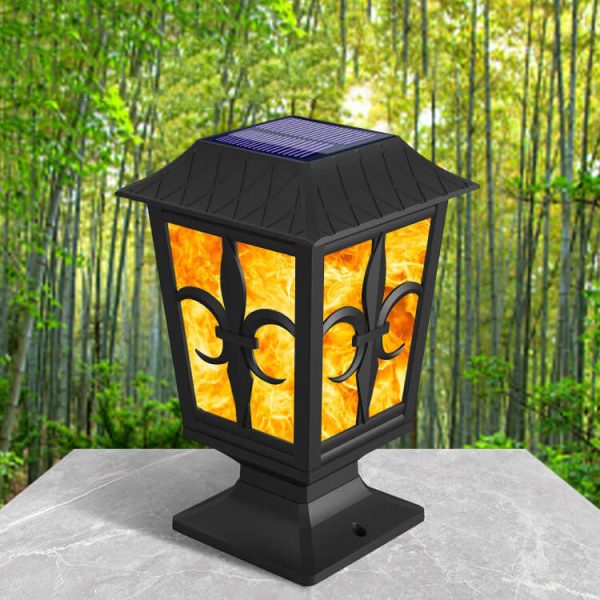 Outdoor Solar Flame Blinking Lantern LED Waterproof Garden Decorative Landscape Light - Image 2