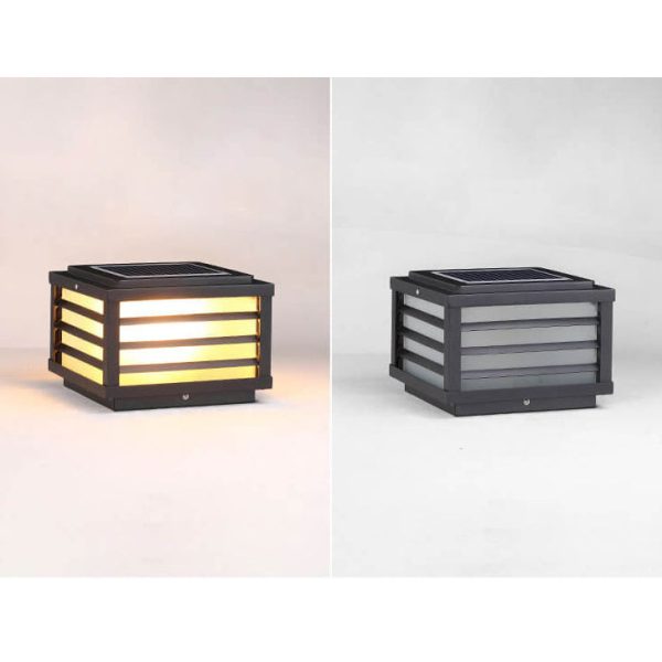 Solar Square Post Head Light Outdoor Patio Waterproof Post Head Light - Image 11