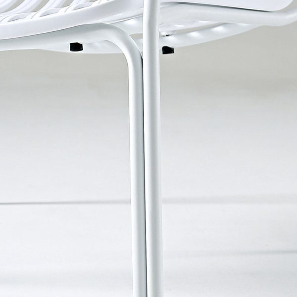 Contemporary Nordic Rectangular Steel Chair Backrest Armrest For Living Room - Image 7