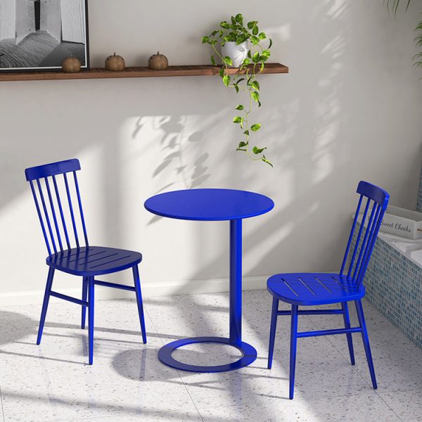 Modern Minimalist Round Metal End Table For Living Room - Image 14