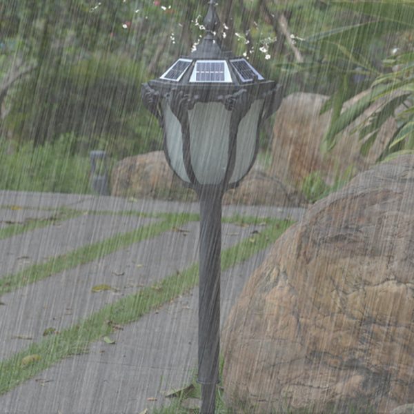 Modern Minimalist Waterproof Solar Wand Aluminum Iron Glass LED Outdoor Landscape Light For Garden - Image 8