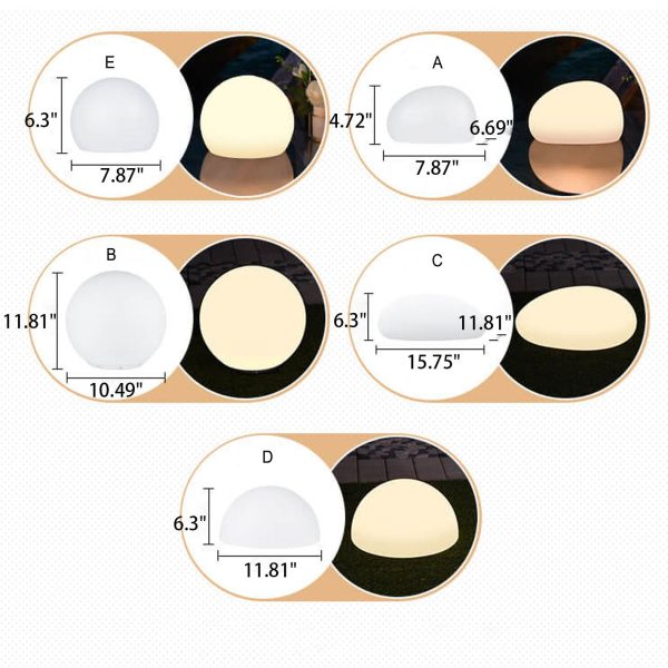 Solar Waterproof PE Spherical LED Outdoor Decorative Lawn Light - Image 6