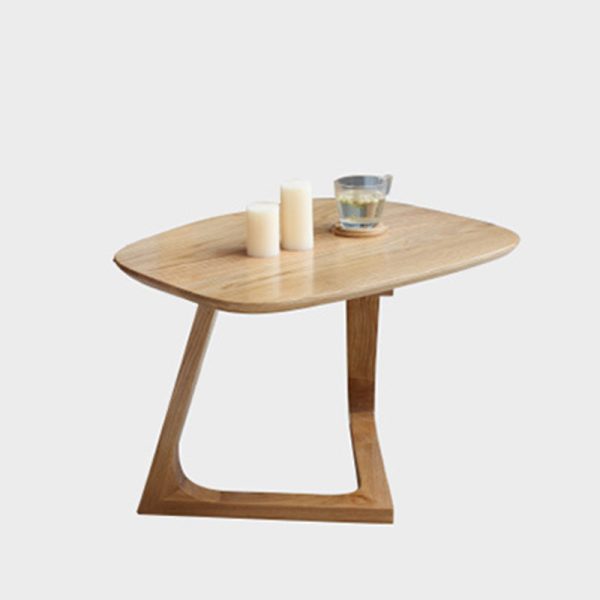 Traditional Vintage Wood V-Shape Base End Table For Living Room - Image 18