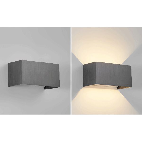 Nordic Minimalist Aluminum Square Flat Adjustable Beam LED Reading Wall Sconce Lamp - Image 20