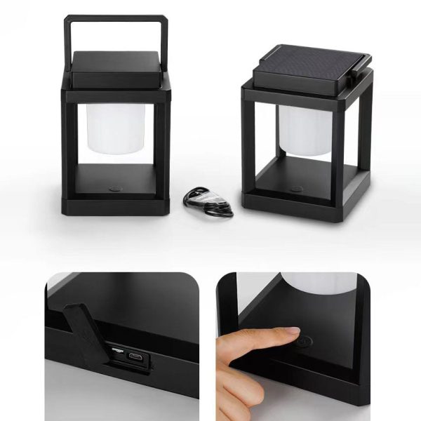 Modern Simplicity ABS Square Solar LED Outdoor Light For Camping - Image 8