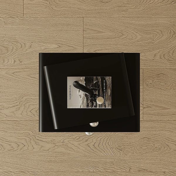 Modern Eclectic Rectangular Stainless Steel Pine End Table 2-Tier For Living Room - Image 15