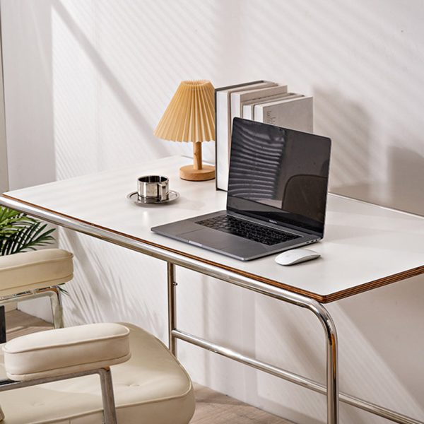 Modern Minimalist Rectangular MDF Stainless Steel Desks For Home Office - Image 17