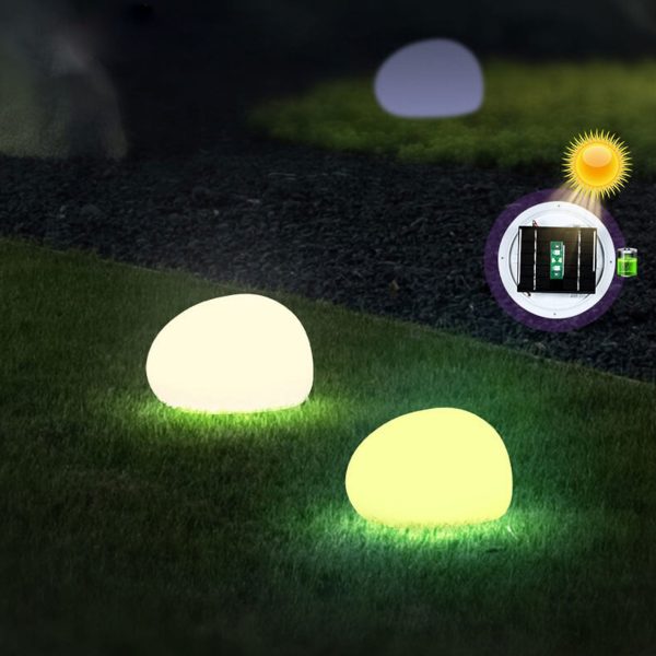 Solar Waterproof PE Spherical LED Outdoor Decorative Lawn Light - Image 3