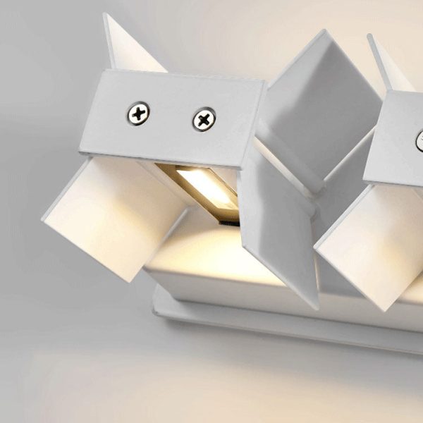Nordic Minimalist Aluminum Square Flat Adjustable Beam LED Reading Wall Sconce Lamp - Image 8