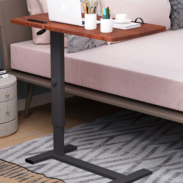 Modern Minimalist Rectangular Wood Metal End Table Foldable For Living Room - Image 13