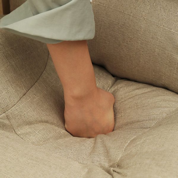 Modern Simplicity Velvet Cotton Wood Adjustable Recliner Backrest Armrest For Living Room - Image 9