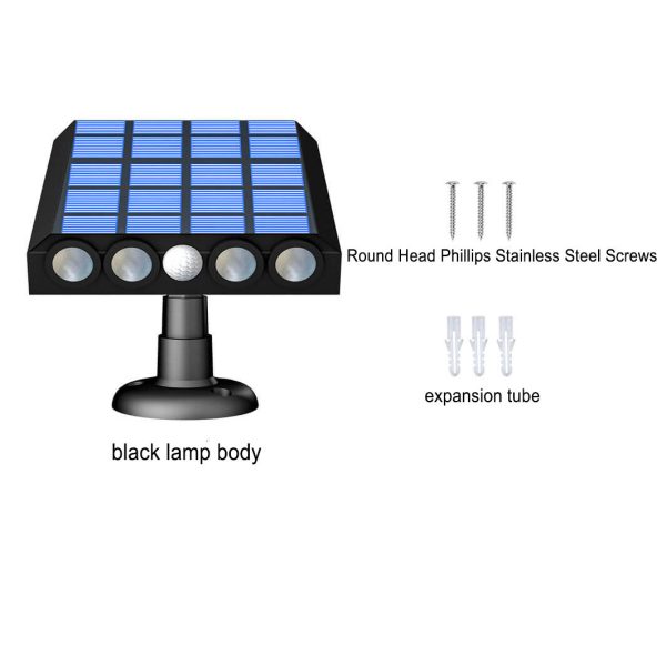 Modern Solar Human Sensor Waterproof Outdoor LED Wall Light - Image 7