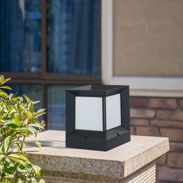Modern Simple Solar Quadrupole Waterproof Outdoor Garden Column Post Head Light - Image 17