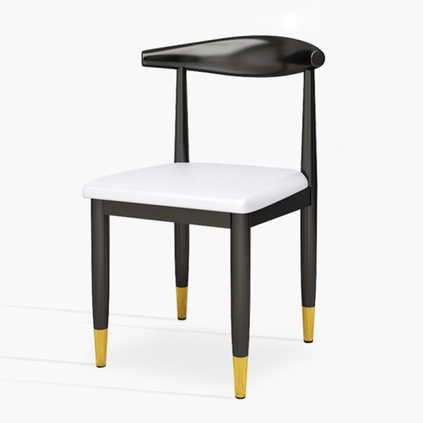 Contemporary Luxury Square PU Leather Dining Chair Backrest For Dining Room - Image 15