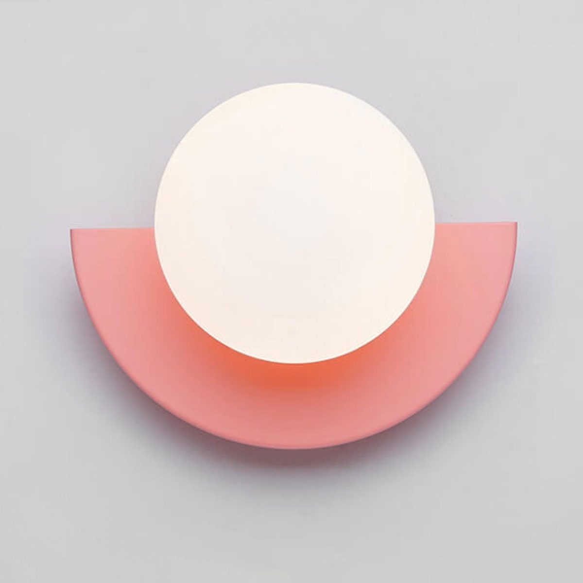 Modern Minimalist Glass Spherical Colorful Semicircle Design 1-Light Wall Sconce Lamp - Image 6